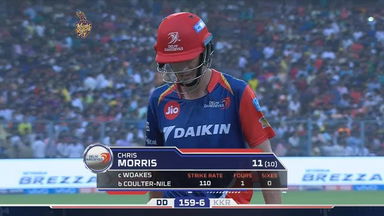 M32: KKR vs DD – Chris Morris Wicket