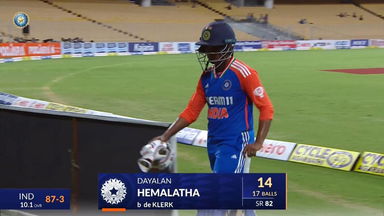 IND-W vs SA-W 2024, 1st T20I: D Hemalatha Wicket