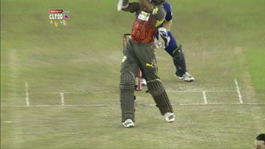 Q6: SRH vs OT –  Shikhar Dhawan c ten Doeschate b NL McCullum