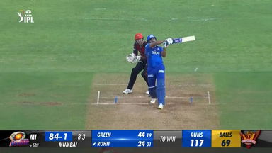 M69: MI vs SRH –  Rohit Sharma  Six