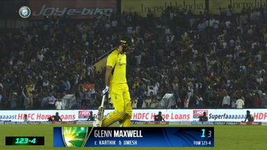 IND vs AUS 2022, 1ST T20I: Glenn Maxwell Wicket