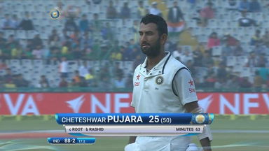 IND vs ENG 2016 - 3rd Test, day 4 : Cheteshwar Pujara Wicket
