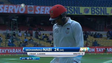 IND vs AFG 2018, 1st Test  Day 2: Mohammad Nabi Wicket