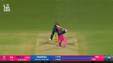 IPL 2026 Q2: GT vs RR - Donovan Ferreira Six