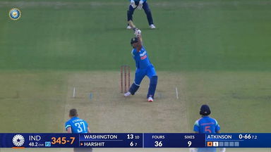 IND vs ENG 2025, 3rd ODI: Harshit Rana Six