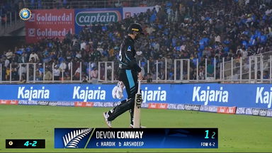 IND vs NZ 2023, 3RD T20I: Devon Conway  Wicket