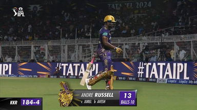 M31: KKR vs RR – Andre Russell Wicket