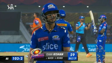 M63: LSG vs MI – Ishan Kishan Wicket