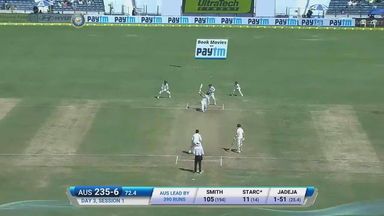 IND vs AUS 2017 - 1st Test Day 3 : Mitchell Starc six