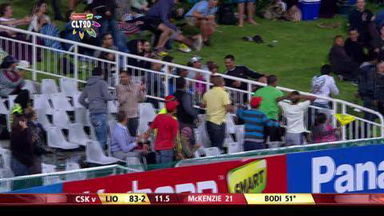 M7: CSK vs LIO – Gulam Bodi six