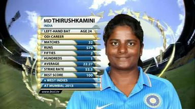 Ind v NZ (Women), 5th ODI – MD Thirushkamini's fifty