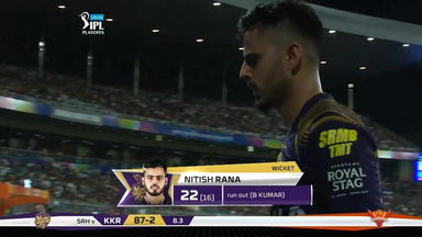 Q2: SRH vs KKR – Nitish Rana Wicket