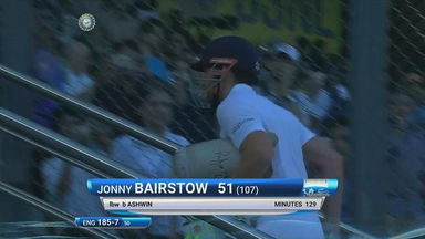 IND vs ENG 2016 - 4th Test, day 5 : Jonny Bairstow Wicket
