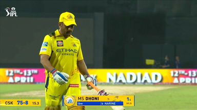 IPL 2025 M25: CSK vs KKR - MS Dhoni Wicket