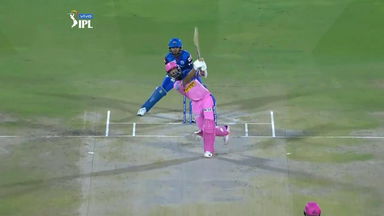 M40: RR vs DC – Ajinkya Rahane Six