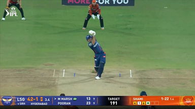 IPL 2025 M07: SRH vs LSG - Mitchell Marsh Six