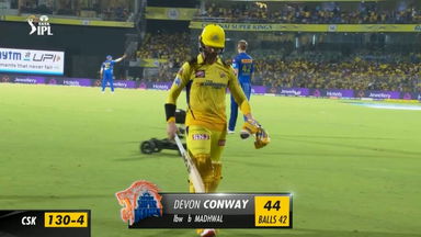 M49: CSK vs MI –  Devon Conway  Wicket
