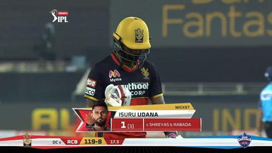 M19: RCB vs DC – Isuru Udana Wicket