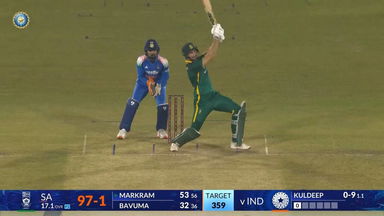 IND vs SA 2025, 2nd ODI: Aiden Markram Six