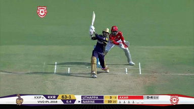 M44: KXIP vs KKR –  Sunil Narine Six