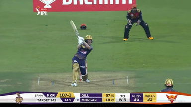 M08: KKR vs SRH – Eoin Morgan Six