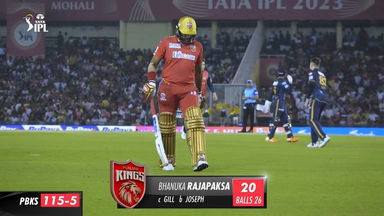 M18: PBKS vs GT – Bhanuka Rajapaksa Wicket