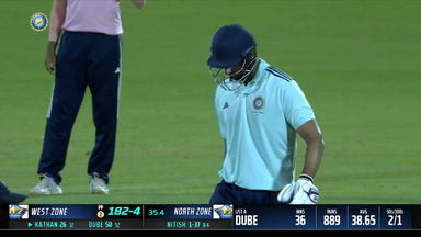 Prof D B Deodhar Trophy 2023-24: Explosive Shivam Dube wins it for West Zone with unbeaten 83*(78)