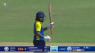 SMAT 2024, Goa vs Nagaland: Darshan Misal's blistering knock of 91(31)
