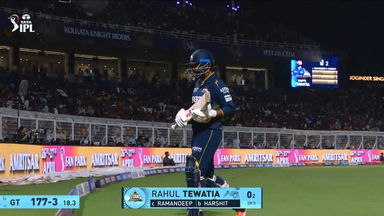 IPL 2025 M39: KKR vs GT - Rahul Tewatia Wicket