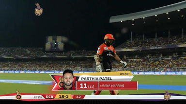 M35: KKR vs RCB – Parthiv Patel Wicket