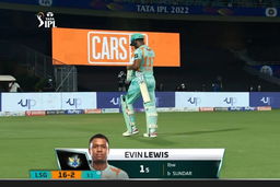 M12: SRH vs LSG – Evin Lewis Wicket
