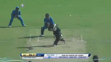 IND vs NZ 2016, 2nd ODI: Kane Williamson  Six