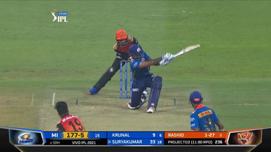 M55: SRH vs MI – Suryakumar Yadav Six