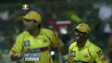 Match 74 CSK vs MI – Rayudu's Wicket