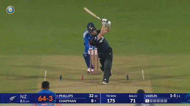 IND vs NZ 2026, 1st T20I: Glenn Phillips Six