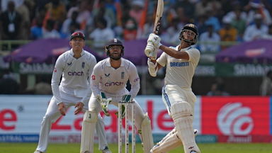 TONKED! Jaiswal smacks a maximum closer to lunch