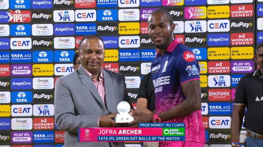 IPL 2026 M03: RR vs CSK - TATA IPL Green Dot Balls of the Match - Jofra Archer