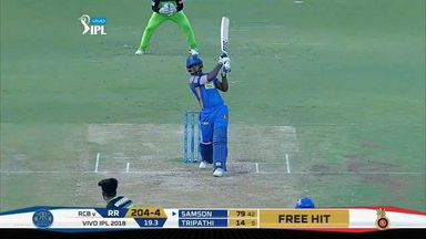 M11: RCB vs RR – Sanju Samson Six