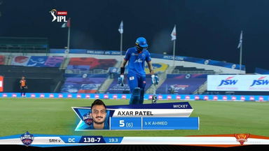 M11: DC vs SRH – Axar Patel Wicket