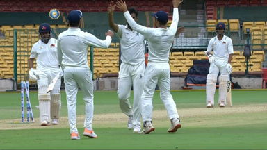Ranji Trophy 2021-22, Madhya Pradesh v Mumbai, Final: Mumbai 1st Innings Fall of Wickets