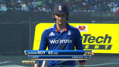 IND vs ENG 2017, 3rd ODI : Jason Roy Wicket