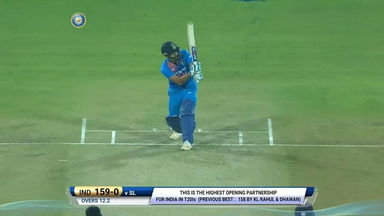 IND vs SL 2017, 2nd T20I: Rohit Sharma Six