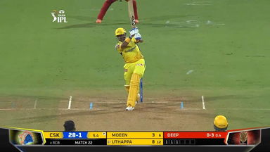 M22: CSK vs RCB – Robin Uthappa Six
