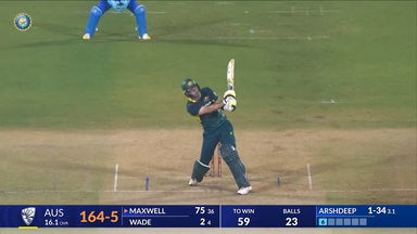 IND vs AUS 2023-24, 3RD T20I: Glenn Maxwell Six
