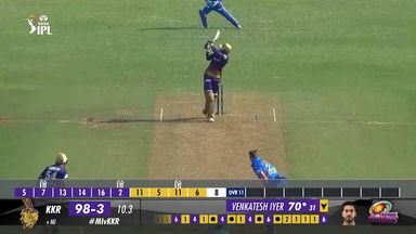 M22: MI vs KKR –  Venkatesh Iyer Six