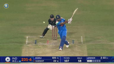 IND vs NZ 2026, 3rd ODI: Harshit Rana Six