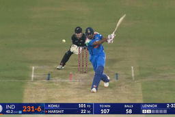 IND vs NZ 2026, 3rd ODI: Harshit Rana Six