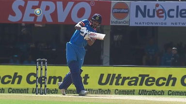 IND vs WI 2018, 4th ODI: Shikhar Dhawan Six