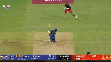 IPL 2025 M70: LSG vs RCB - Rishabh Pant Six