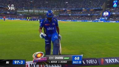 M67: MI vs LSG – Rohit Sharma Wicket